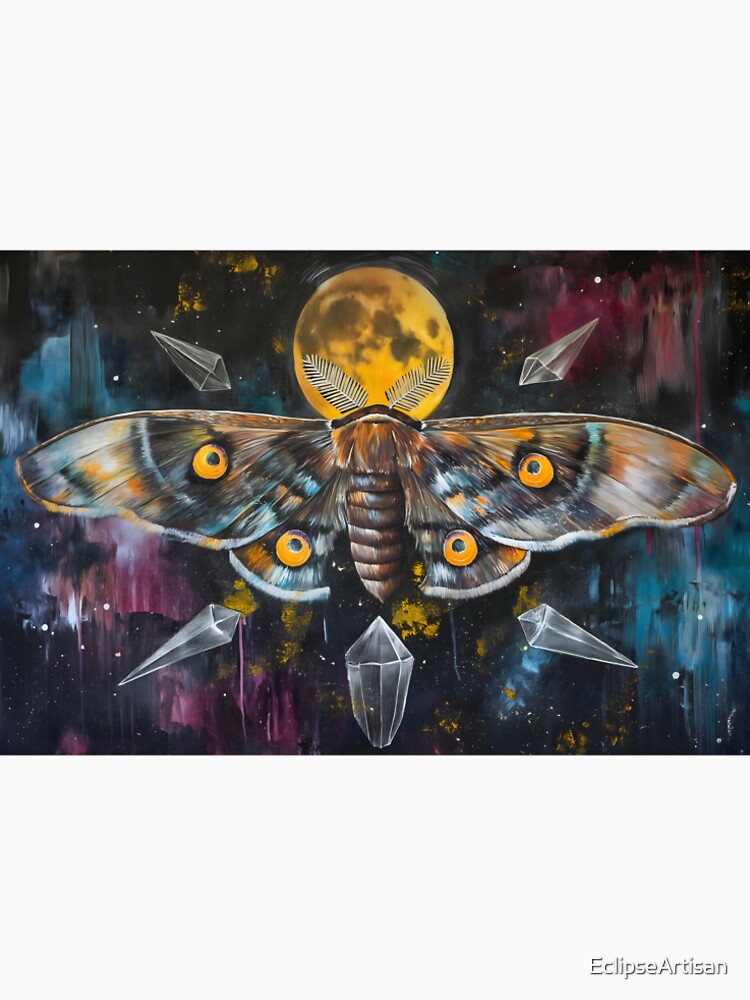 Lunar Voyage: Moth and the Cosmic Ballet by EclipseArtisan T-Shirts, Hoodie, Sweatshirt | BlankRebels.com (Image 2)