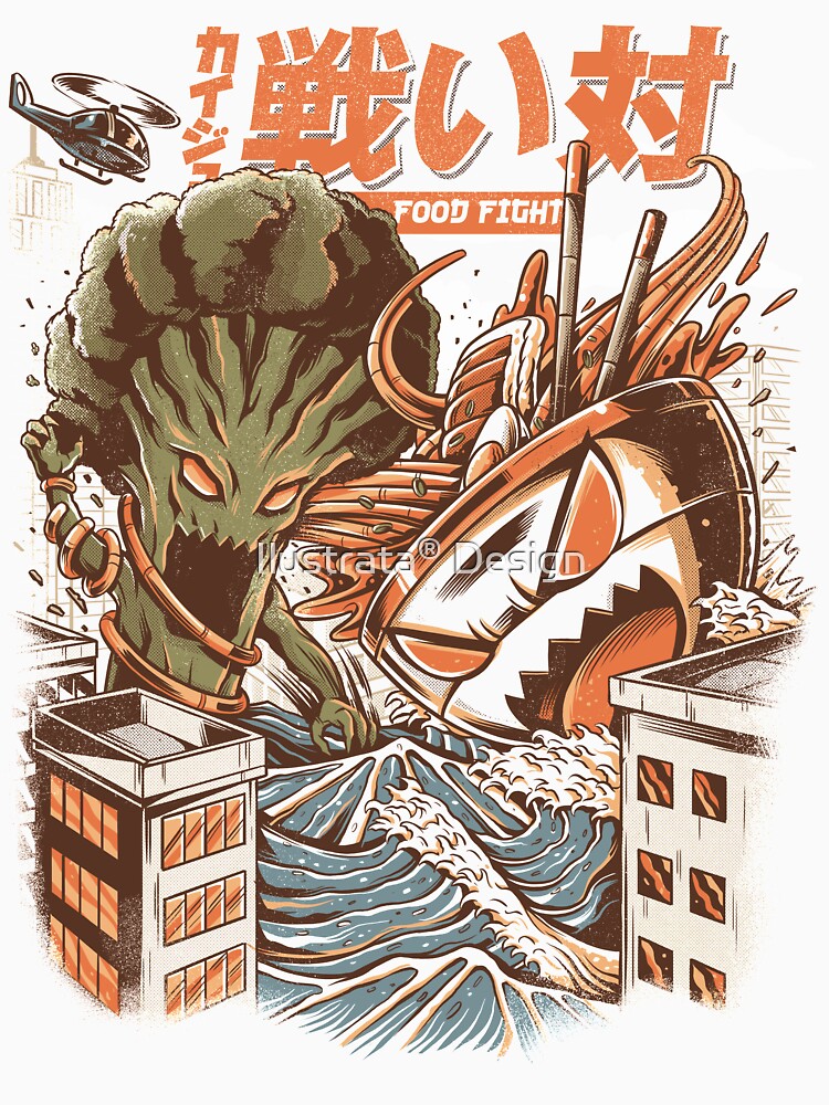 Brocco vs Ramen Kaijus by Ilustrata® T-Shirts, Hoodie, Sweatshirt | BlankRebels.com (Image 3)