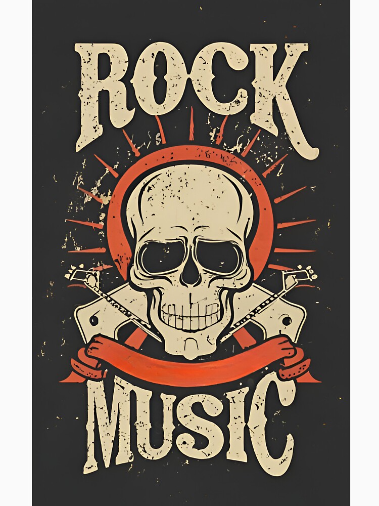 Skull Rock Music | Gothic Heavy Metal Skull T-shirt & Hoodie by TTCCAI Sweatshirt | BlankRebels.com (Image 3)