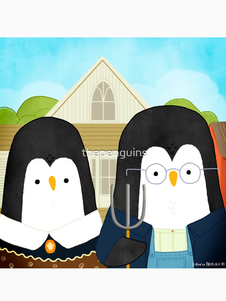 American Goth Penguins by thepenguinsfamily T-Shirts, Hoodie, Sweatshirt | BlankRebels.com (Image 2)