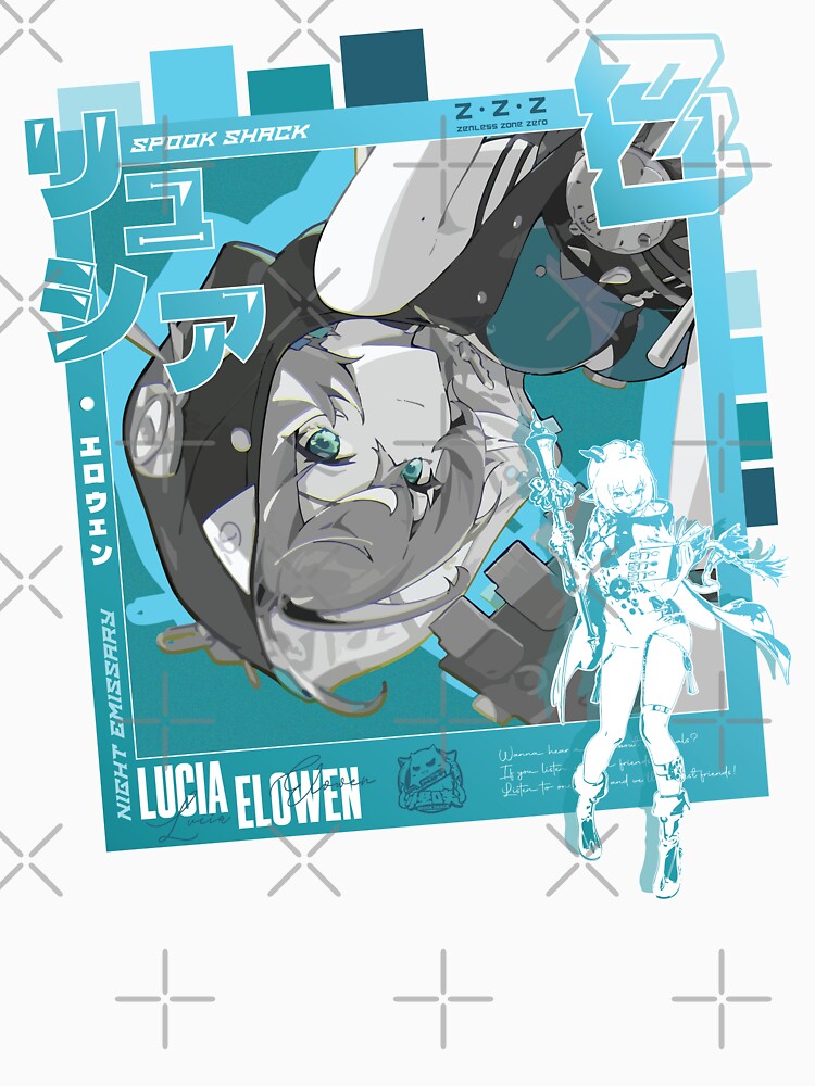 Zenless Zone Zero - Lucia Elowen Photocard by CatByteDigital T-Shirts, Hoodie, Sweatshirt | BlankRebels.com (Image 3)