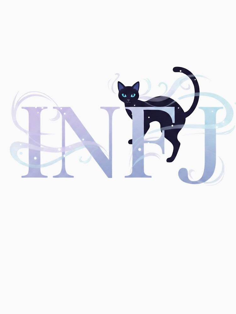 INFJ Black Cat by Lavender-Kitty T-Shirts, Hoodie, Sweatshirt | BlankRebels.com (Image 3)