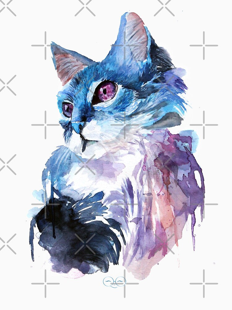 Watercolor Cat by lauraborobia