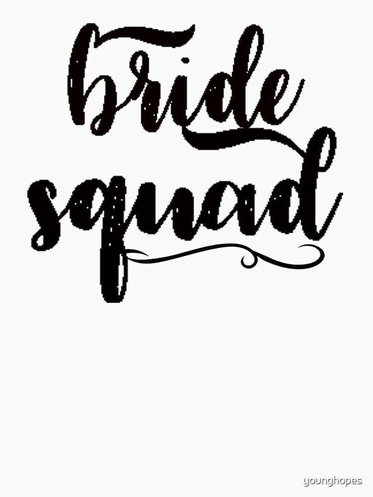 Bride Squad Bachelorette Party Wedding by younghopes T-Shirts, Hoodie, Sweatshirt | BlankRebels.com (Image 3)