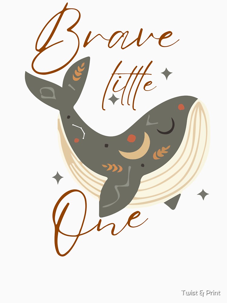 Boho Whale Brave Little One by Twist & Print T-Shirts, Hoodie, Sweatshirt | BlankRebels.com (Image 3)