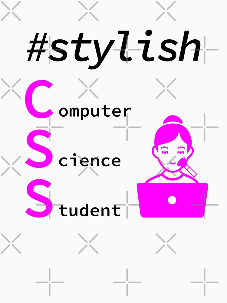 Stylish Girl Computer Science Student, Programmer, Software Engineer, Programming Humor, HTML, Light by... (Image 3)