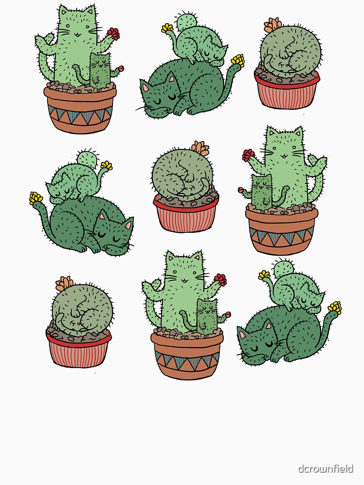 Cactus Cats by dcrownfield T-Shirts, Hoodie, Sweatshirt | BlankRebels.com (Image 3)