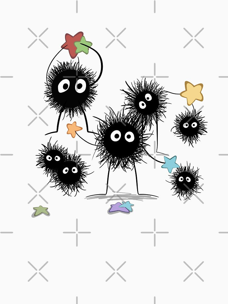 Group of soot sprites with stars by L0uch4n