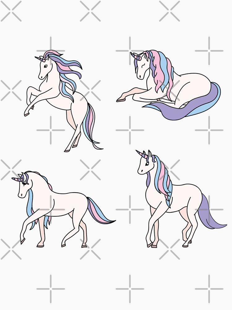 Realistic pastel Unicorns by EvaMelindy T-Shirts, Hoodie, Sweatshirt | BlankRebels.com (Image 2)