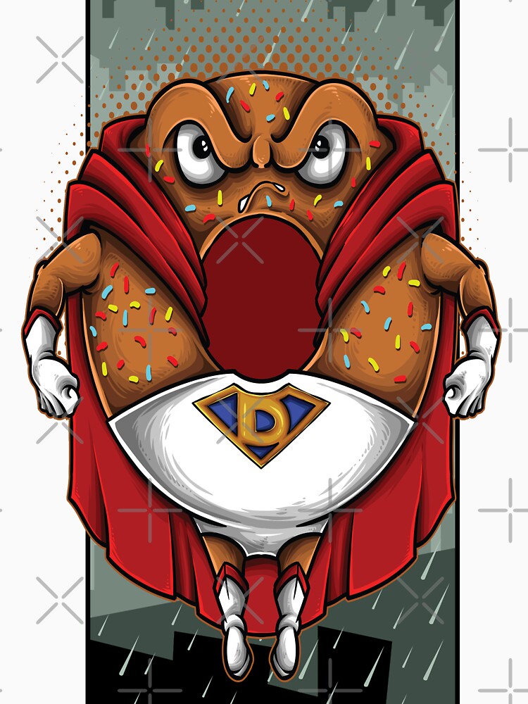 Superhero Donut I Love Donuts And I Am A Superhero. by ProjectX23 T-Shirts, Hoodie, Sweatshirt | BlankRebels.com (Image 3)