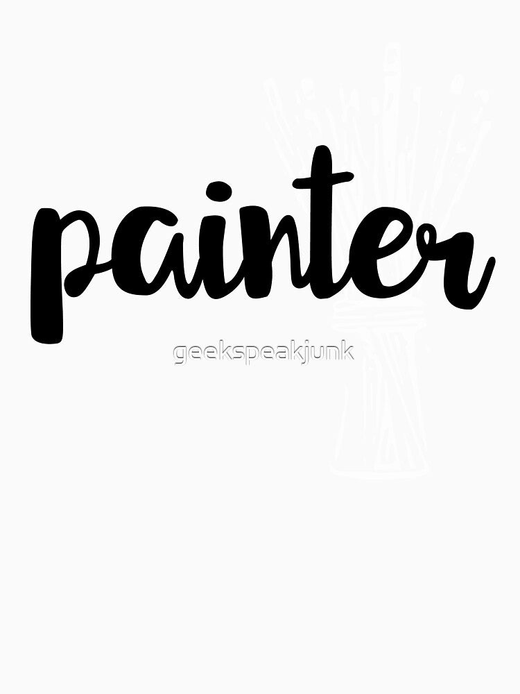Painter Design with paint brushes by geekspeakjunk