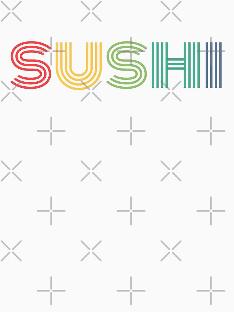 Sushi Typography Rainbow by WhitepaperStyle T-Shirts, Hoodie, Sweatshirt | BlankRebels.com (Image 3)