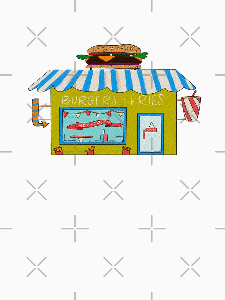 Burger joint cottagecore hand illusrrtion by WildSalmonCraft T-Shirts, Hoodie, Sweatshirt | BlankRebels.com (Image 3)