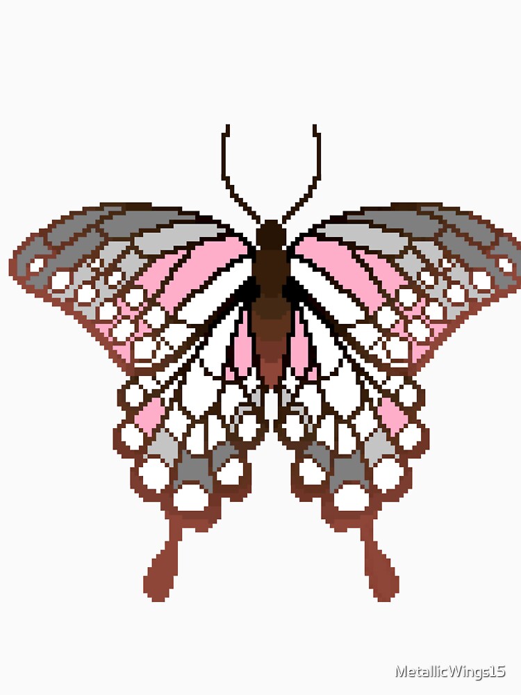 Demigirl Pride Butterfly by MetallicWings15 T-Shirts, Hoodie, Sweatshirt | BlankRebels.com (Image 3)