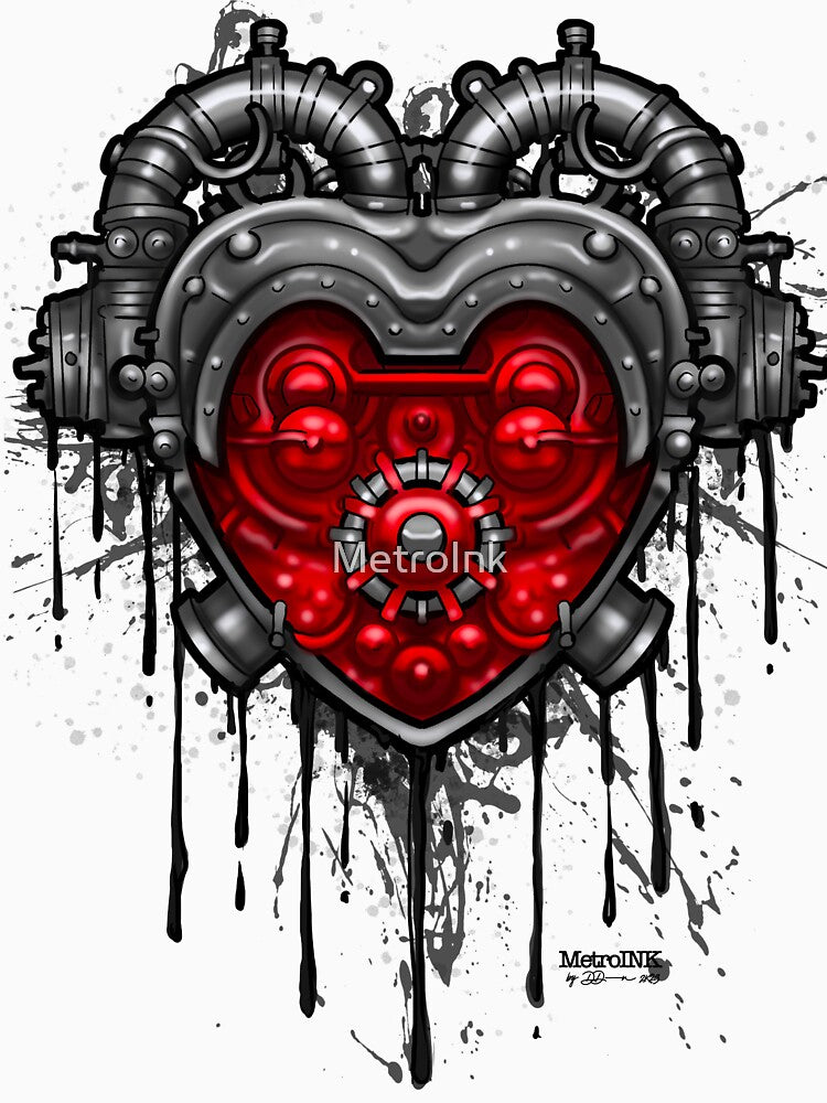 Mechanical Heart by MetroInk T-Shirts, Hoodie, Sweatshirt | BlankRebels.com (Image 3)