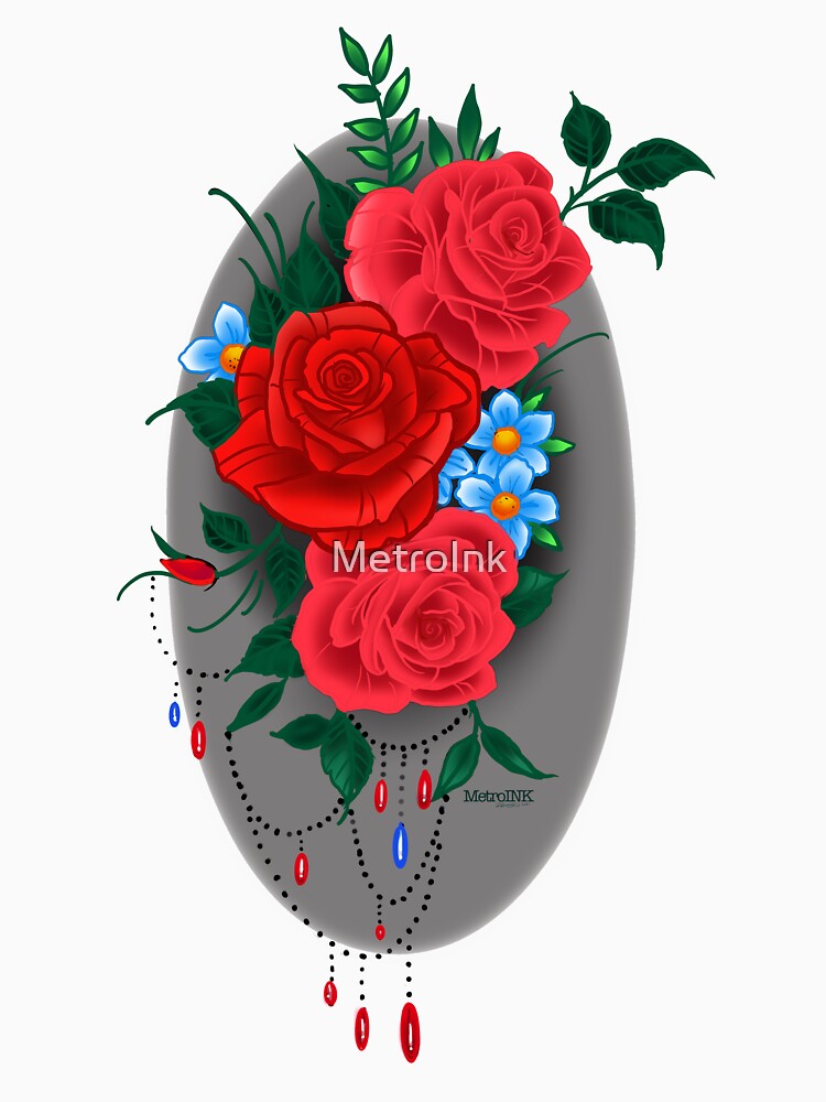 Classic Roses by MetroInk T-Shirts, Hoodie, Sweatshirt | BlankRebels.com (Image 3)