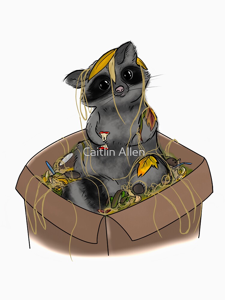 Trash Panda (with strings/noodles) by sarcohpagus T-Shirts, Hoodie, Sweatshirt | BlankRebels.com (Image 3)