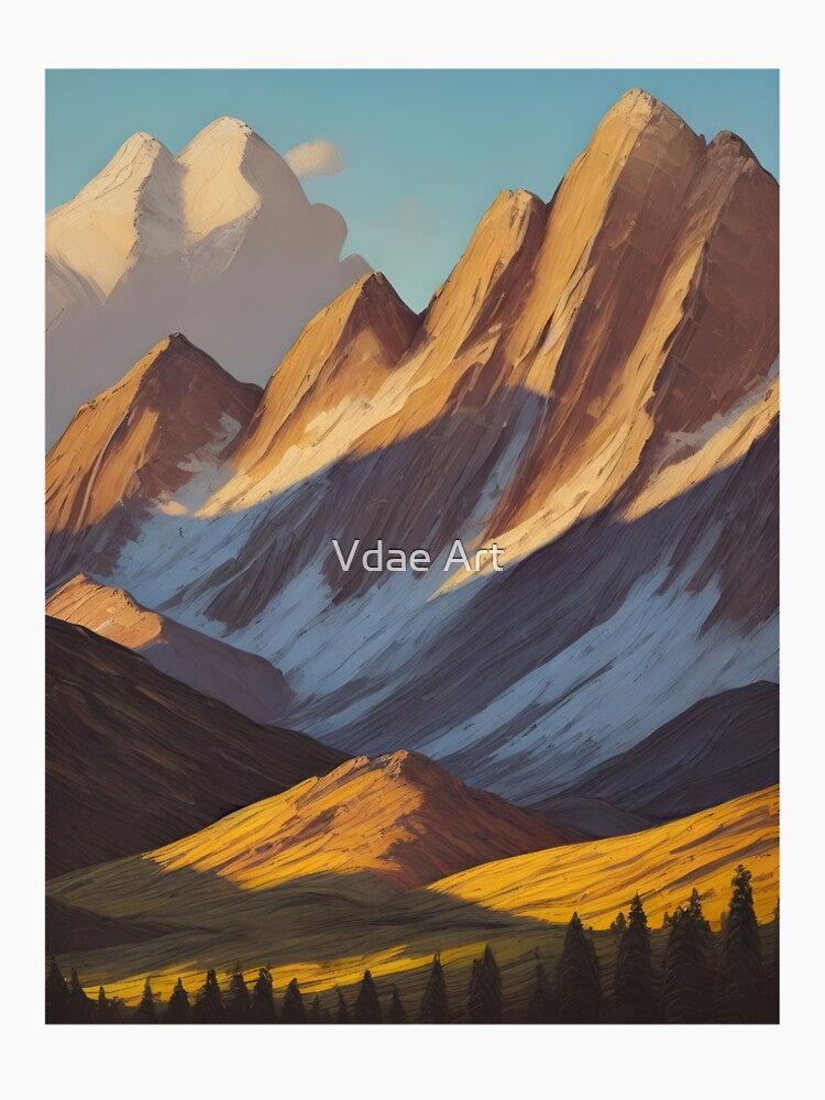 Mountain landscape misty art by Vdae Art T-Shirts, Hoodie, Sweatshirt | BlankRebels.com (Image 2)