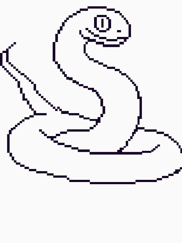 Pixel Snake Illustration by DesignbyAnnaM T-Shirts, Hoodie, Sweatshirt | BlankRebels.com (Image 3)