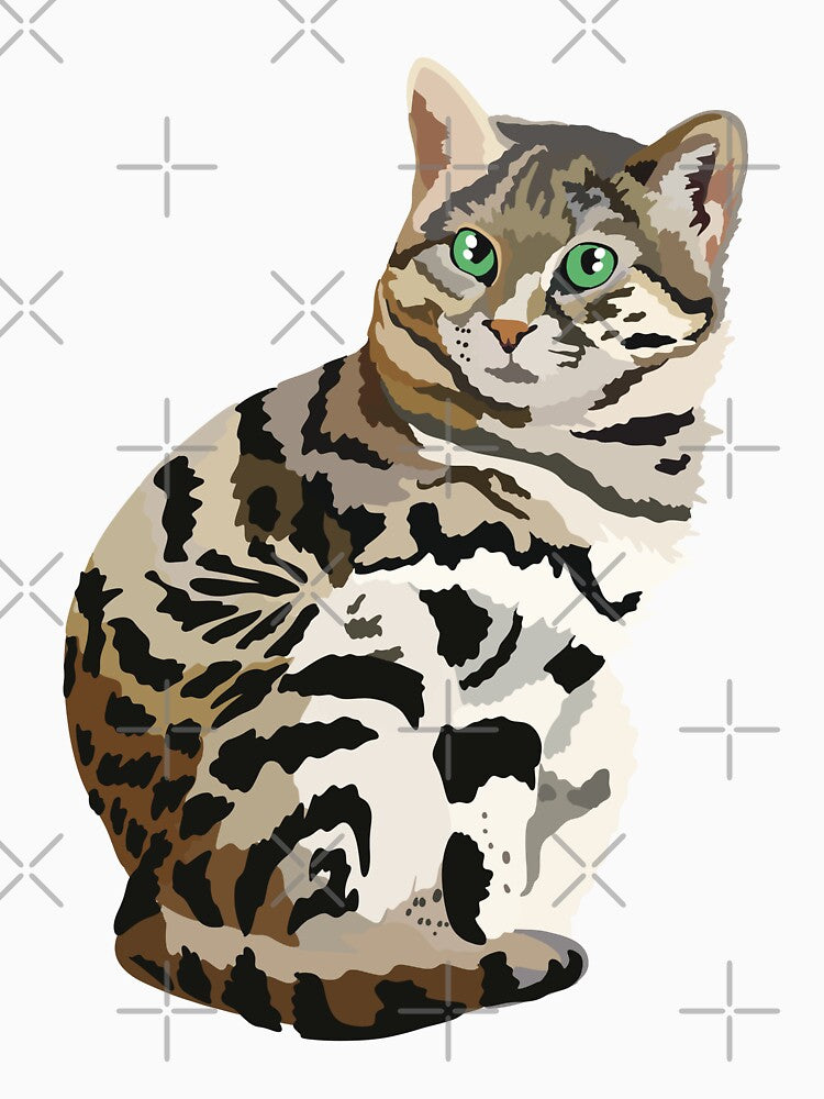 B is for Black Footed Cat,Spotted Necked Otter – Playful African Freshwater Mammal Illustration by... (Image 3)