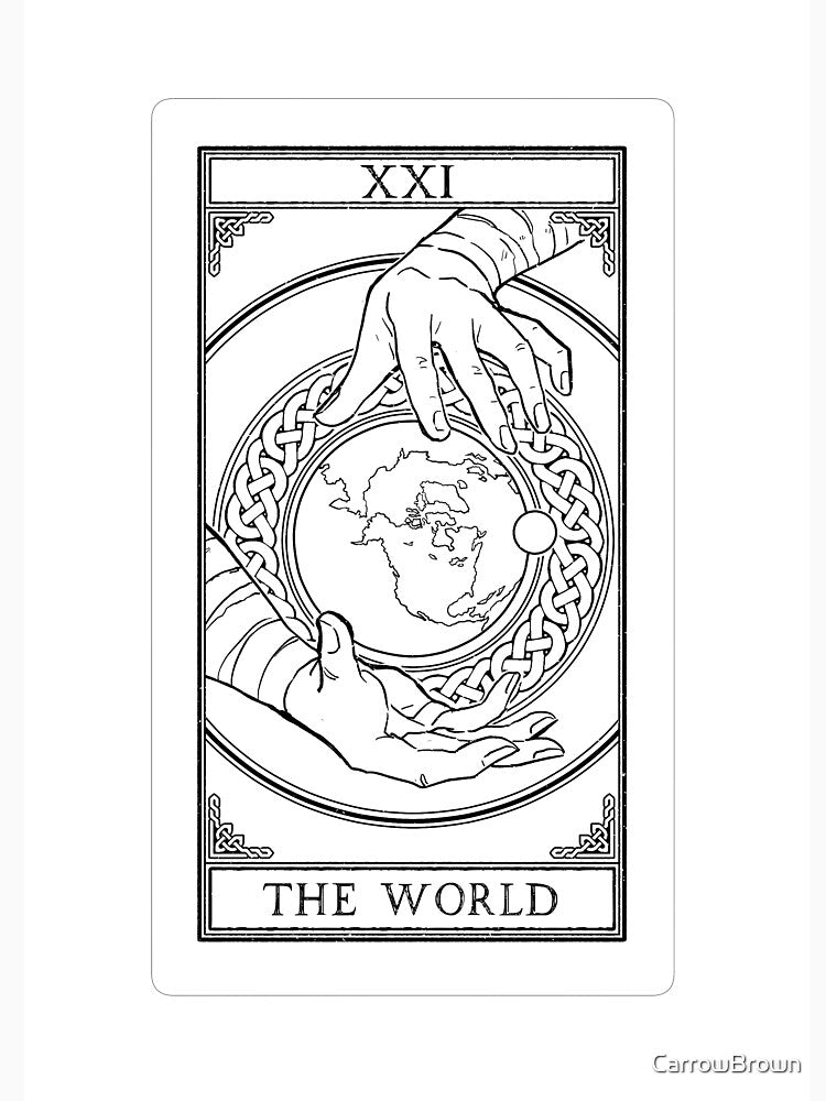 Carrow's Tarot - The World by CarrowBrown T-Shirts, Hoodie, Sweatshirt | BlankRebels.com (Image 3)