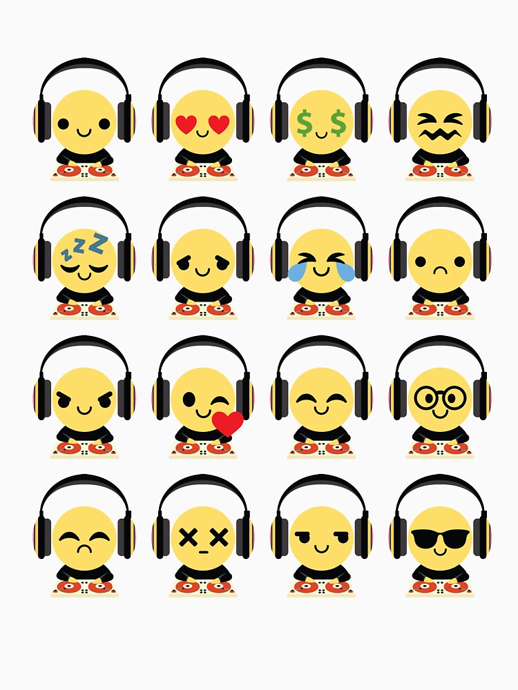 DJ Emoji by HippoEmo T-Shirts, Hoodie, Sweatshirt | BlankRebels.com (Image 3)