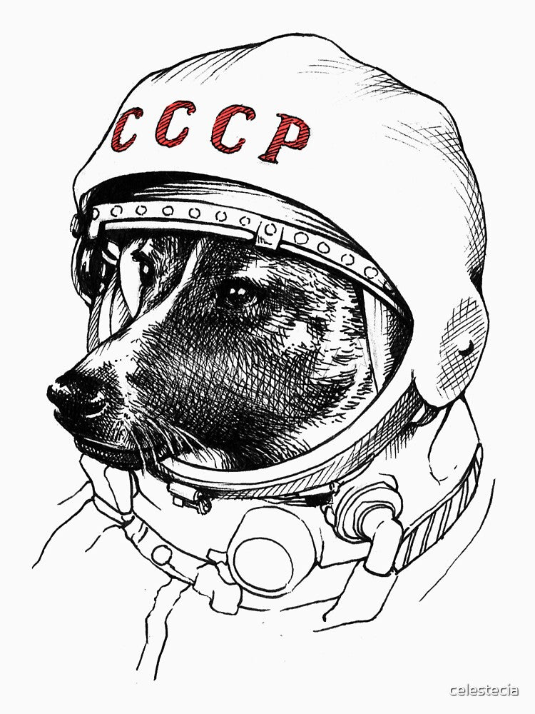 Laika, space traveler by celestecia T-Shirts, Hoodie, Sweatshirt | BlankRebels.com (Image 3)
