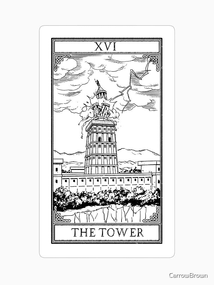 Carrow's Tarot - The Tower by CarrowBrown T-Shirts, Hoodie, Sweatshirt | BlankRebels.com (Image 3)