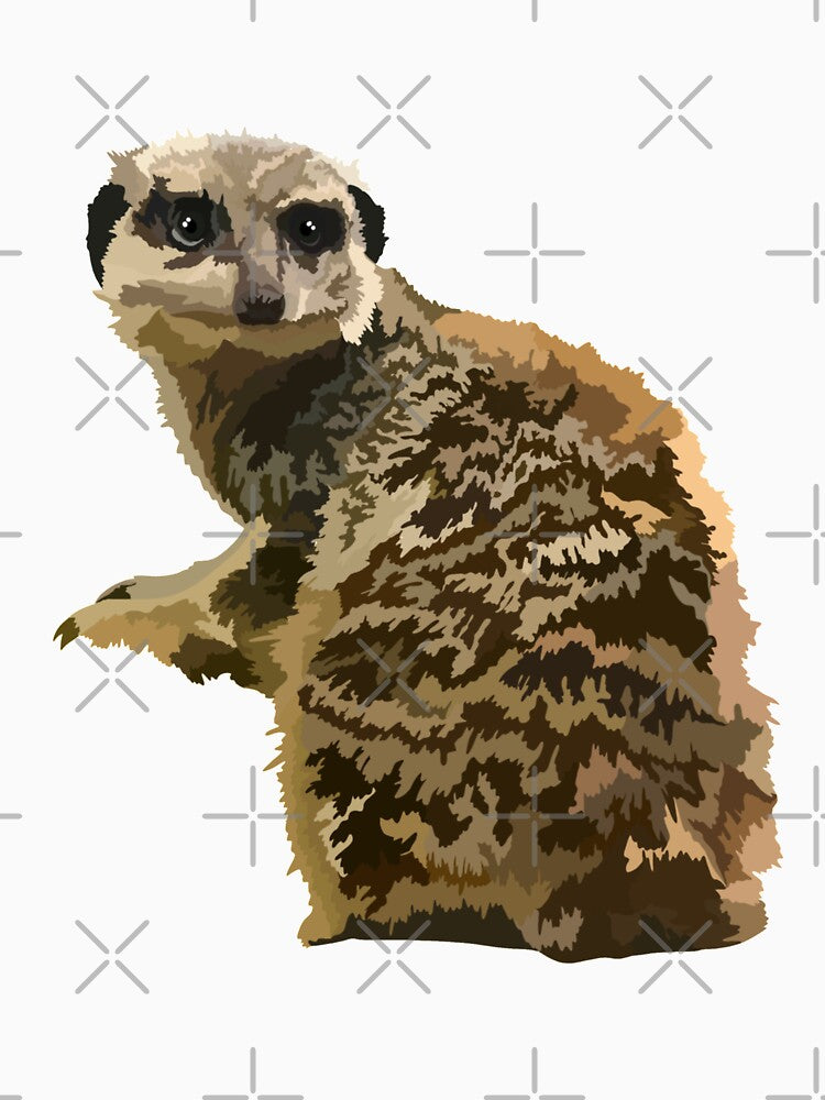M is for Meerkat,Meerkat Artwork – Playful Desert Mammal Illustration and Wildlife Design by... (Image 3)