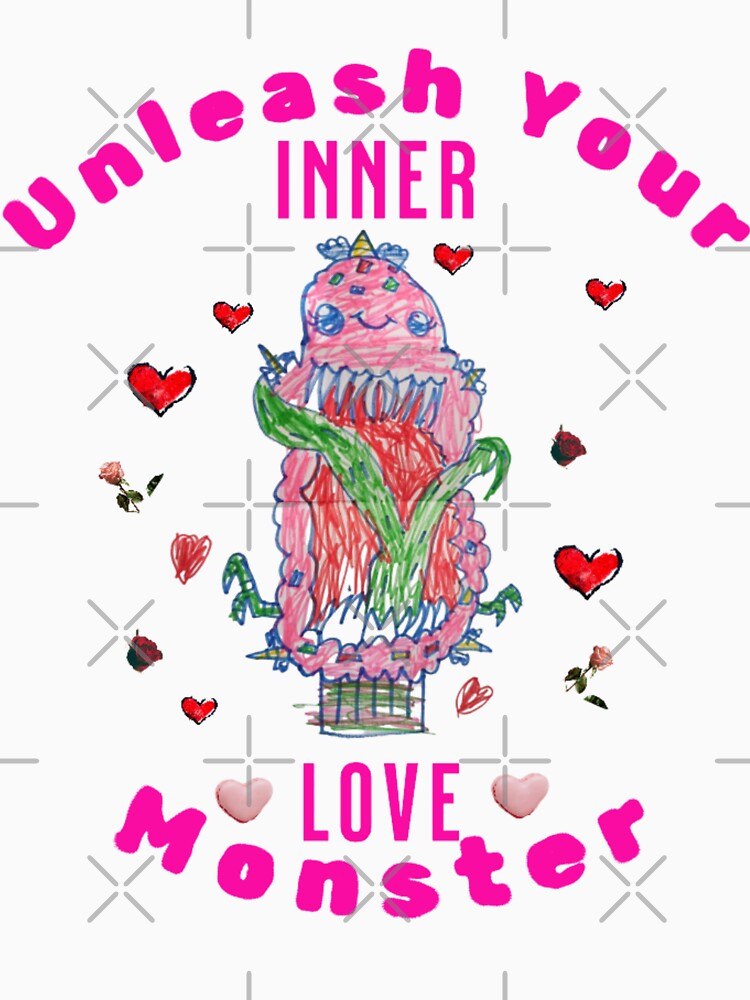 Love Your Inner Love Monster | Cute & Quirky Monster Art by squigglesbyzoe T-Shirts, Hoodie, Sweatshirt (Image 3)