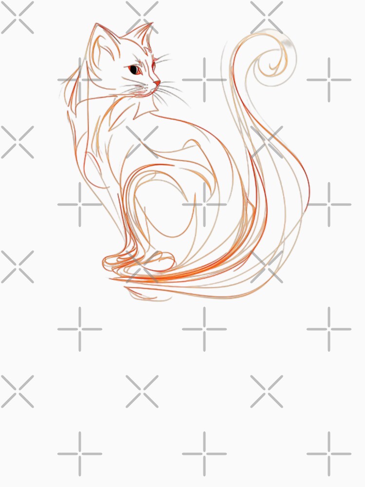 Line Art Series : Cat by Reveriememory T-Shirts, Hoodie, Sweatshirt | BlankRebels.com (Image 3)