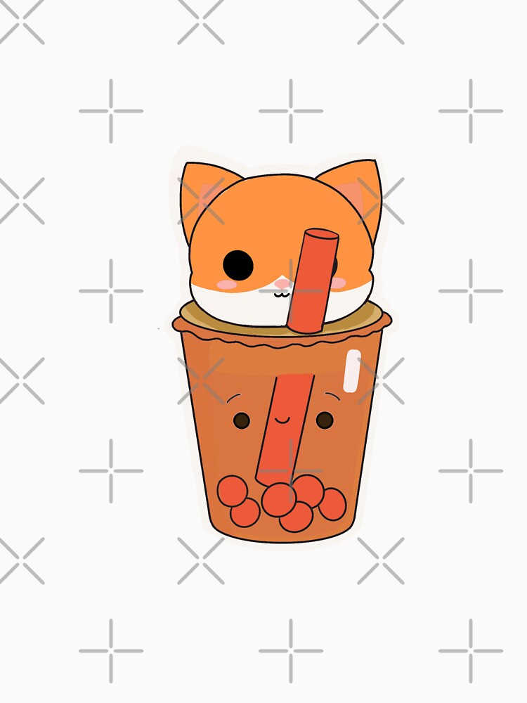 Orange Cat Bubble Tea by melthemoose