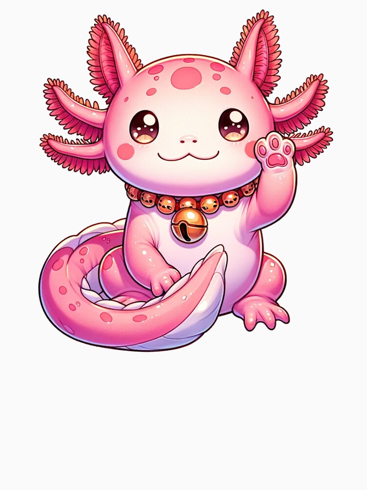 Manekineko-axolotl by capitanmoscamx T-Shirts, Hoodie, Sweatshirt | BlankRebels.com (Image 2)