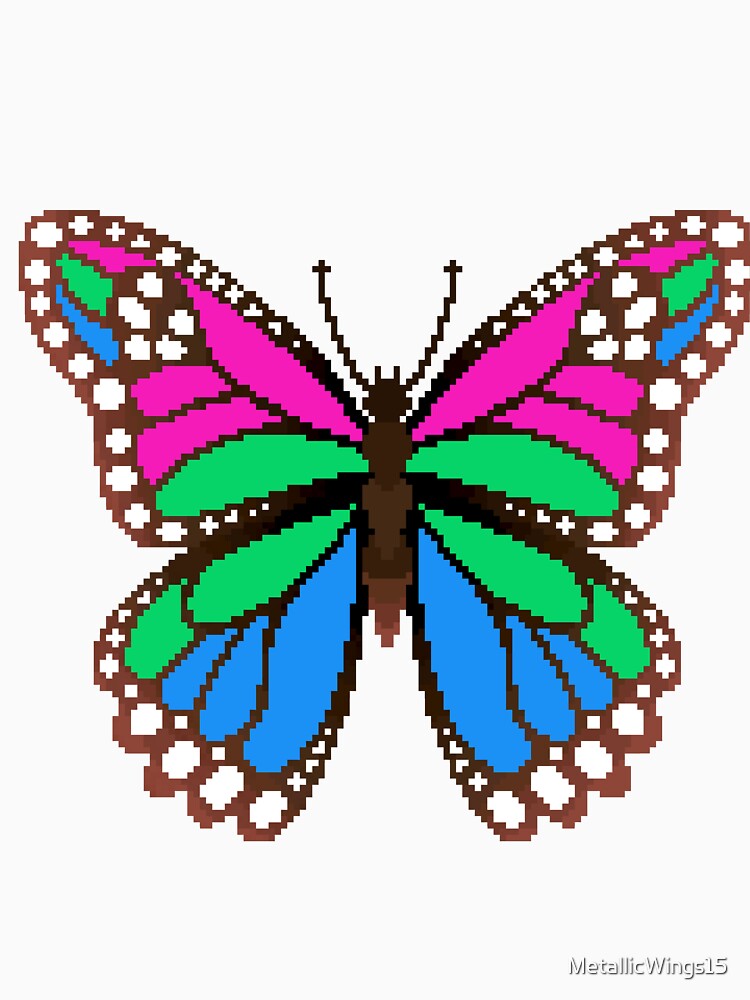 Poly Pride Butterfly by MetallicWings15 T-Shirts, Hoodie, Sweatshirt | BlankRebels.com (Image 3)