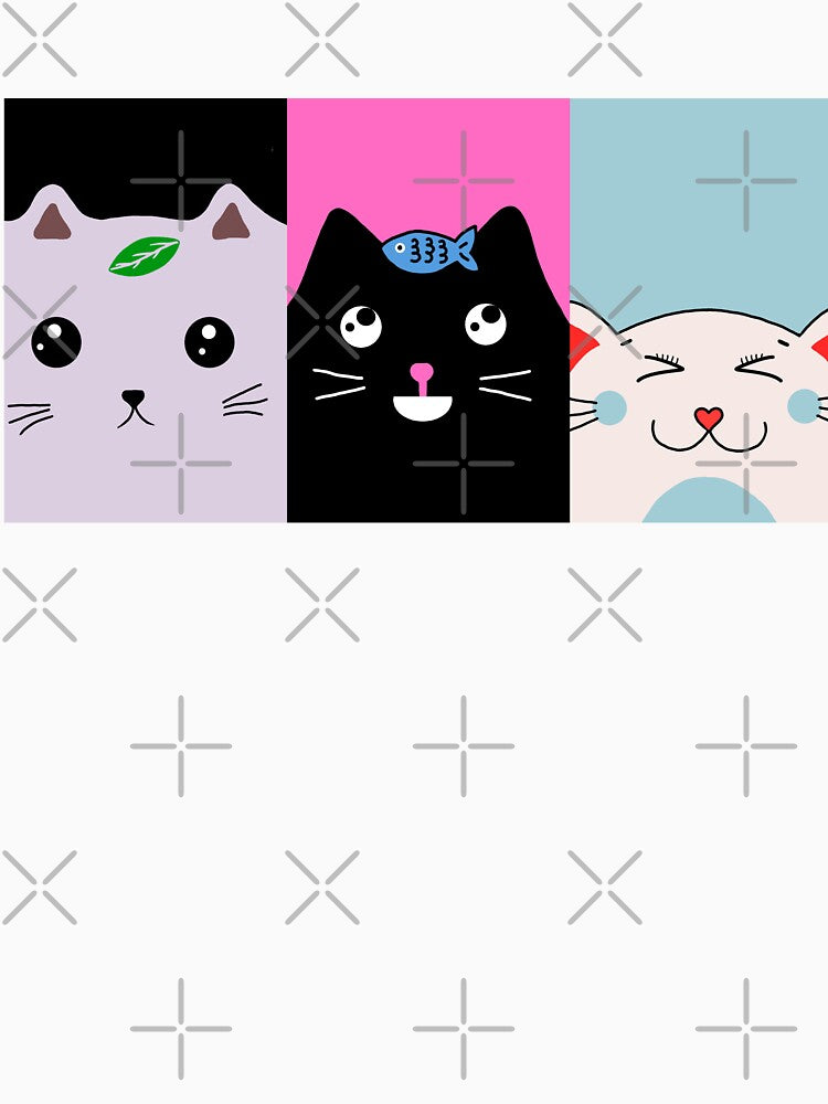 Cute Triple Anime Cats by Ever-Shop