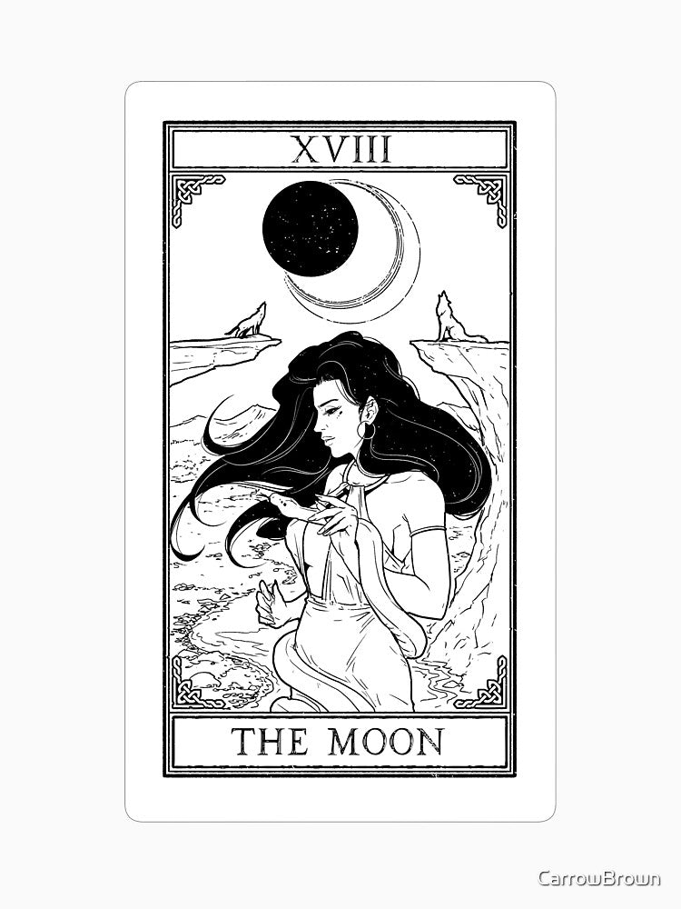 Carrow's Tarot - The Moon by CarrowBrown T-Shirts, Hoodie, Sweatshirt | BlankRebels.com (Image 3)