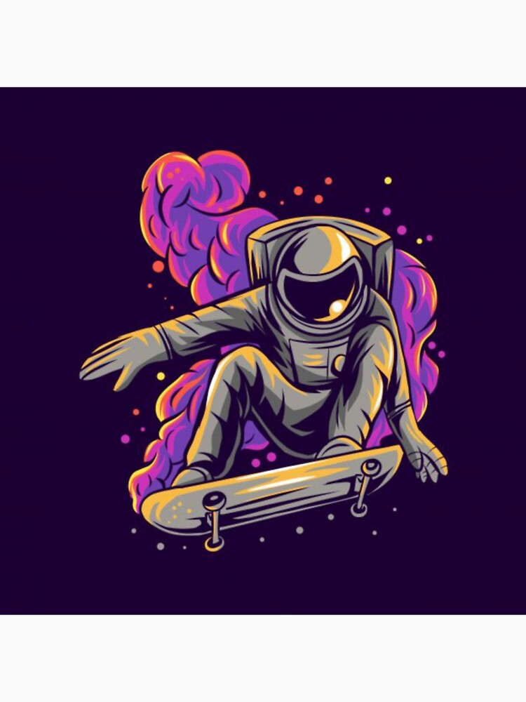 Astronaut Skateboarding On Space.. by CONRUOUSLY T-Shirts, Hoodie, Sweatshirt | BlankRebels.com (Image 2)