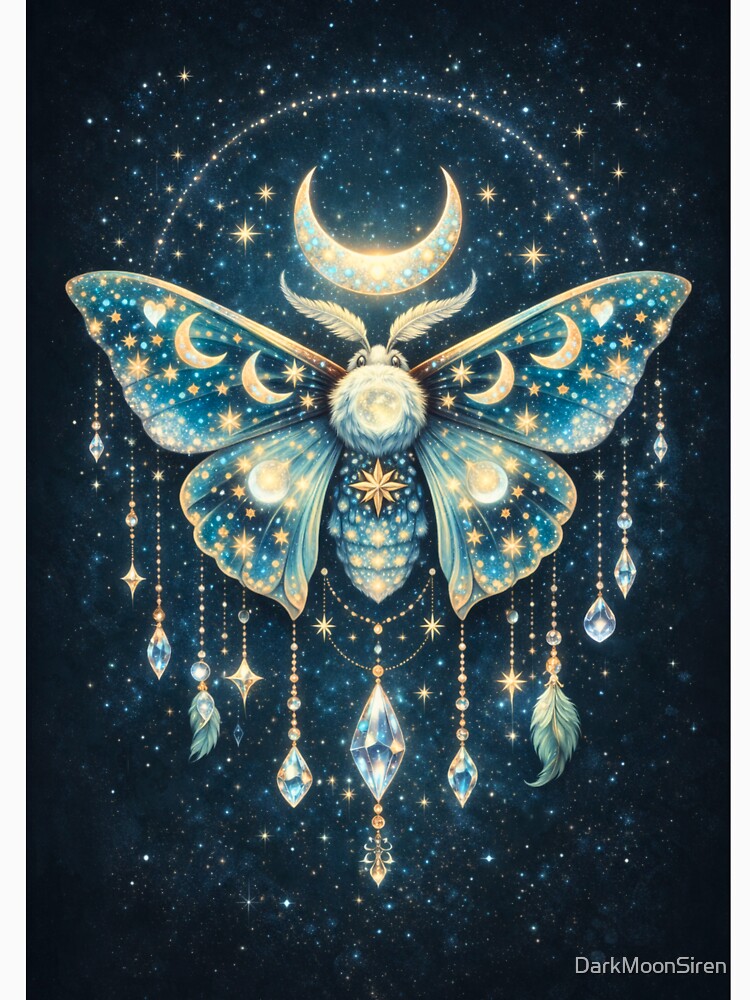 Celestial Moth Art by DarkMoonSiren T-Shirts, Hoodie, Sweatshirt | BlankRebels.com (Image 3)