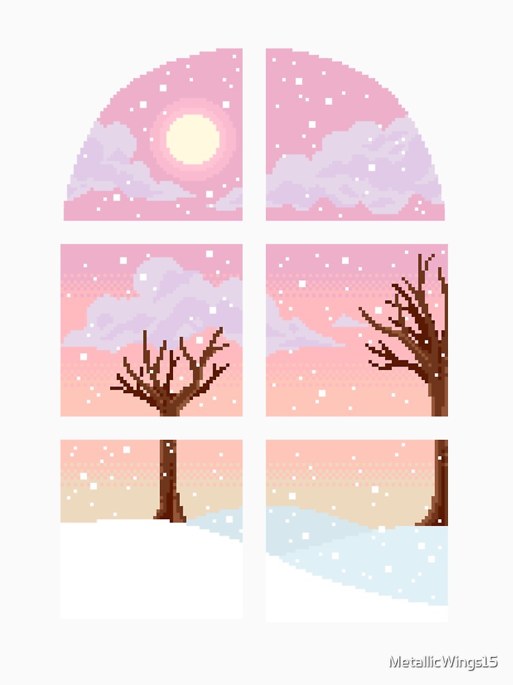 Snowy Window View by MetallicWings15 T-Shirts, Hoodie, Sweatshirt | BlankRebels.com (Image 3)