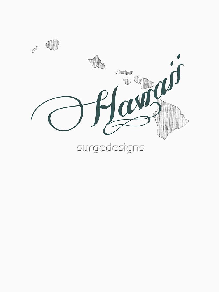 Hawaii State Typography by surgedesigns T-Shirts, Hoodie, Sweatshirt | BlankRebels.com (Image 3)