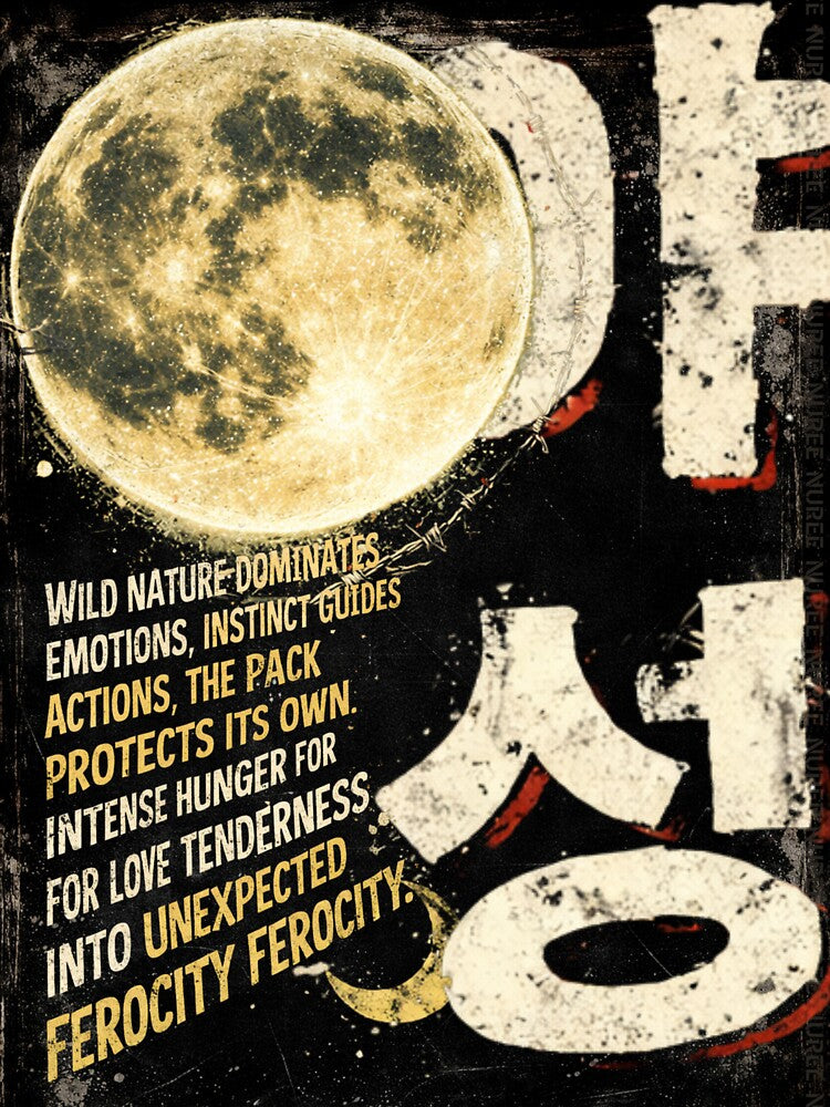 Wild nature dominates Kpop grunge EXO Growl fanart by CaroKPOP
