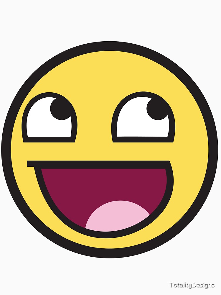 Awesome Face Funny Meme Smiley Emoticon by TotalityDesigns