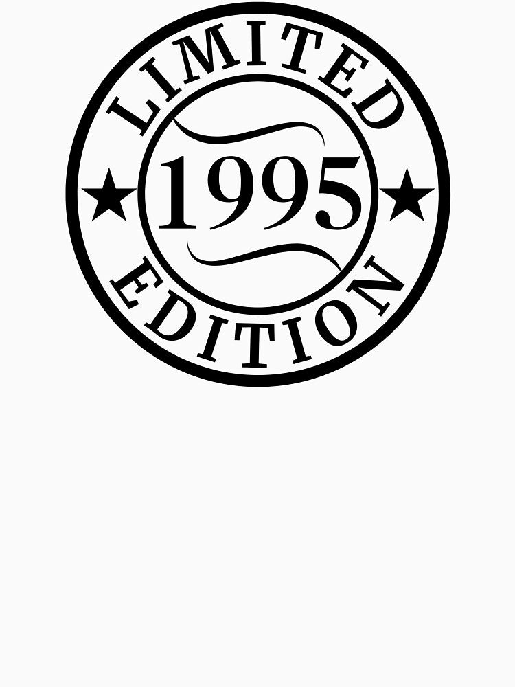 Limited 1995 Edition happy 30th birthday 29th anniversary by highflycrafts T-Shirts, Hoodie, Sweatshirt (Image 3)
