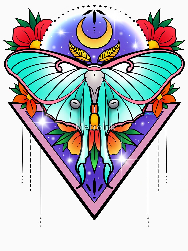 Luna Moth by MetroInk T-Shirts, Hoodie, Sweatshirt | BlankRebels.com (Image 3)
