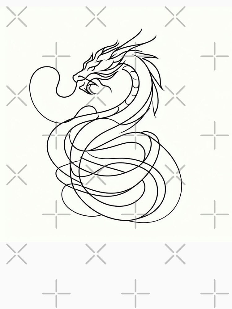 one line dragon by vinniespeer T-Shirts, Hoodie, Sweatshirt | BlankRebels.com (Image 3)