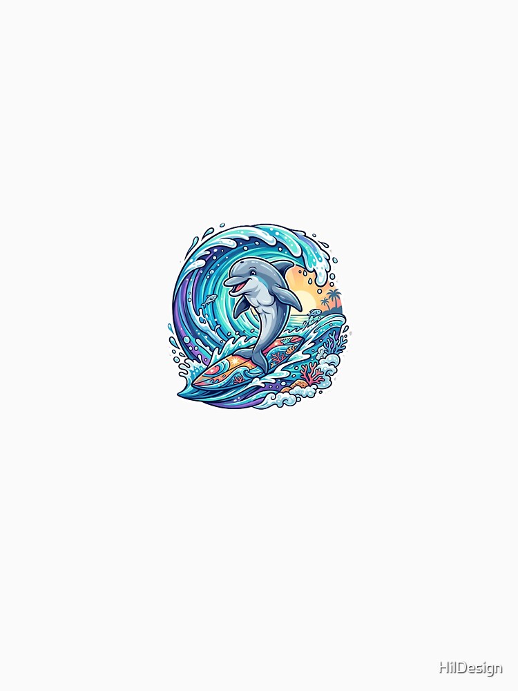 Surfing Dolphin by HilDesign