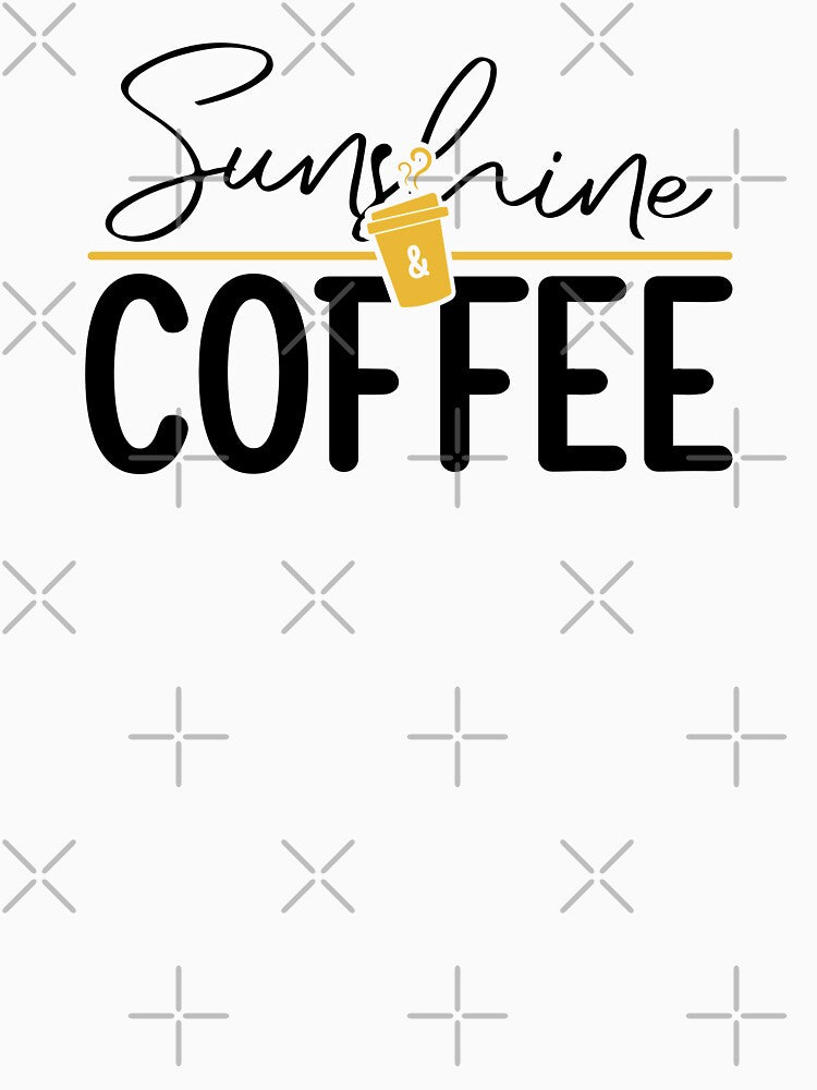 Coffee Lover - Sunshine & Coffee by FallInLoveCo T-Shirts, Hoodie, Sweatshirt | BlankRebels.com (Image 3)