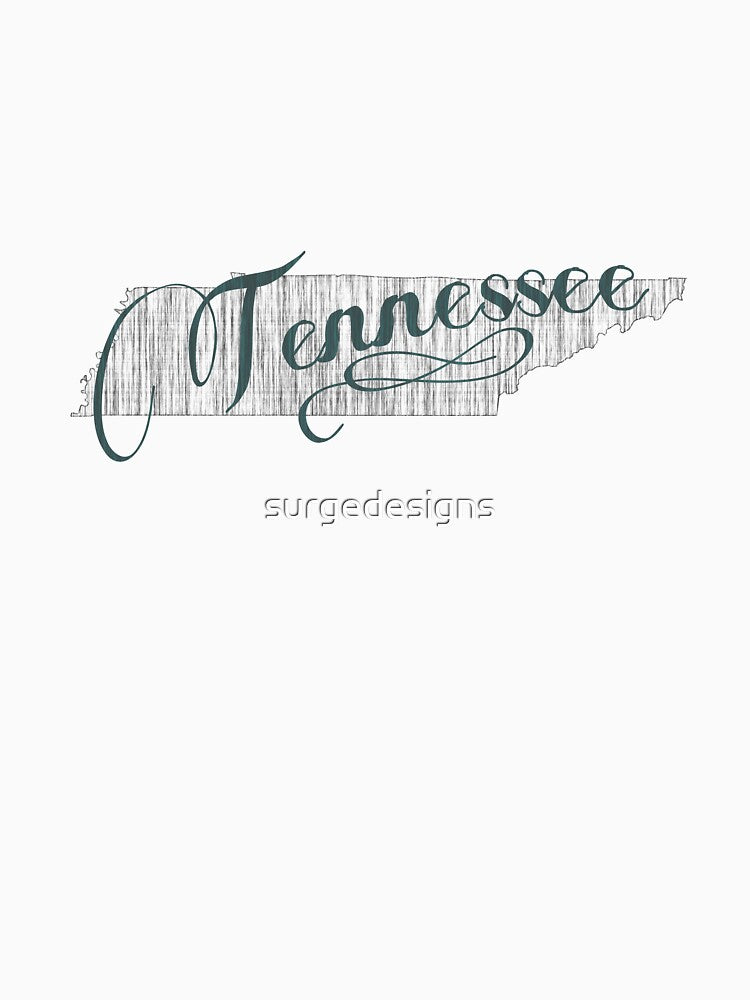 Tennessee State Typography by surgedesigns T-Shirts, Hoodie, Sweatshirt | BlankRebels.com (Image 3)
