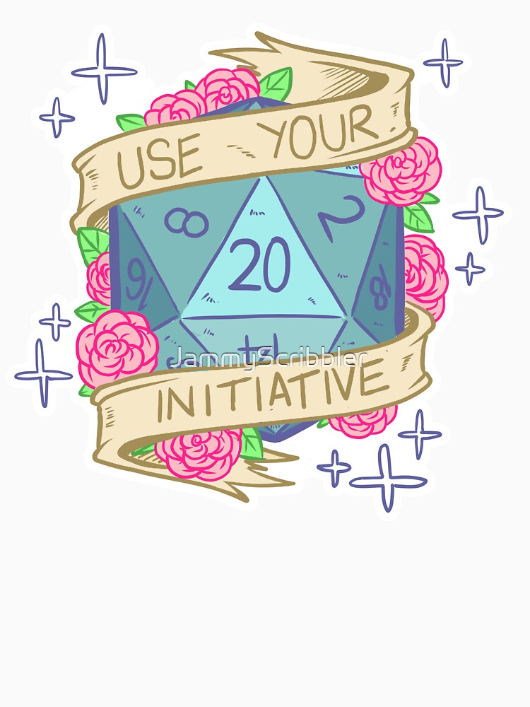 D20 - Use Your Initiative by JammyScribbler T-Shirts, Hoodie, Sweatshirt | BlankRebels.com (Image 3)