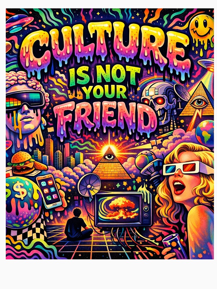 Culture is Not Your Friend Postmodern Psychedelic by SignalArchitect T-Shirts, Hoodie, Sweatshirt | BlankRebels.com (Image 3)